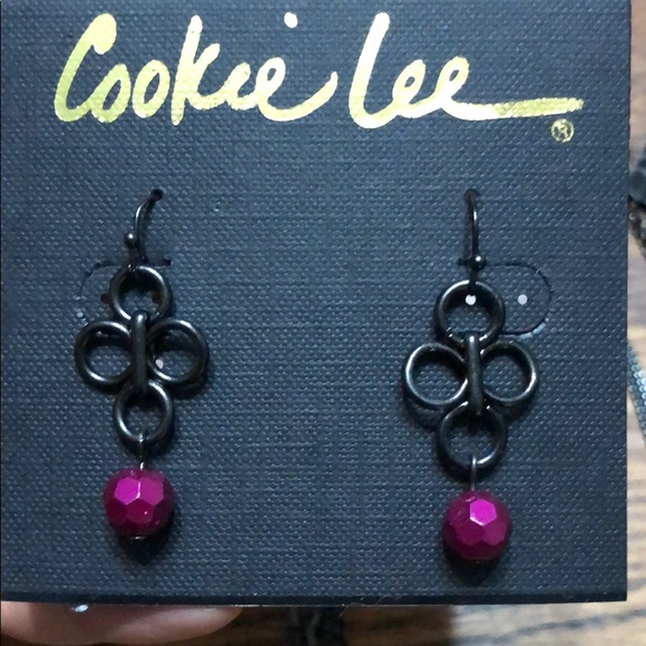 Cookie Lee Jewelry Cookie Lee Fuschia Vibe Set Poshmark